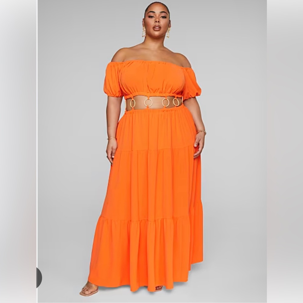 Fashion to Figure Camryn O-Ring Maxi Dress